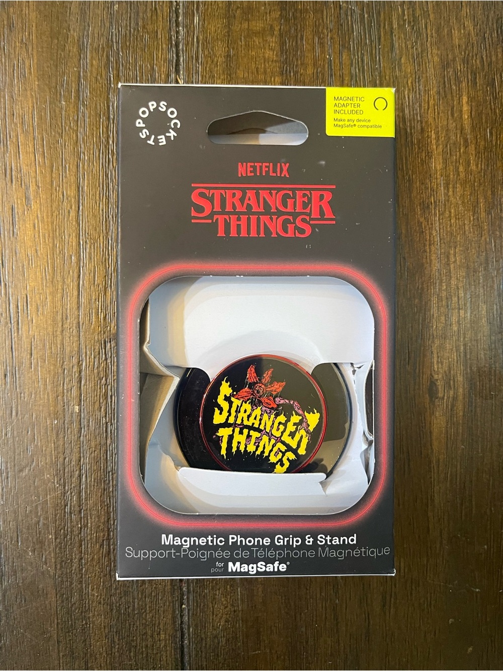 PopSocket Netflix Stranger Things Magnetic Phone Grip - Black/Yellow/Red